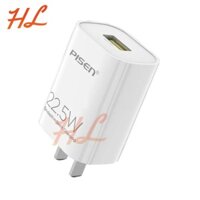 Củ Sạc Nhanh Pisen TS-C138 Cổng USB (Sạc Nhanh Quick Charge 3.0 18W, VOOC 22.5W) - Bảo hành 12 tháng - Hunglongpc