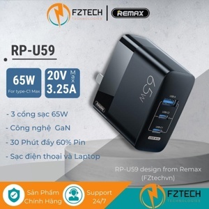 Củ sạc nhanh Remax RP-U59 65W
