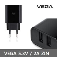 Củ sạc nhanh SKY VEGA TA-430 / 420 hai cổng USB 5.3V / 2A (Đen) - iPhone X 8 7 6s 6 SE 5 5s (Plus) iPad (Mini) Samsung Galaxy S7 S8 S9 (Plus) Note 5 FE 8 Sony Xperia XZ X XA (compact) LG G5 G6 G7 V20 V30 HTC Oppo Oneplus Pixel Xiaomi Huawei