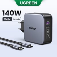 Củ sạc nhanh UGREEN GAN 140W đa cổng USB Type C PD3.1 thích hợp cho Macbook/ Lenovo/Chromebook/iPhone/Xiaomi/Samsung