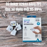 Củ sạc PD 3.0 20W Anker PowerPort III Nano A2633 qua sử dụng 95-99% chính hãng