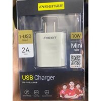 Củ sạc Pisen 2A TS-C134 1 cổng USB 10W ( Mini size )