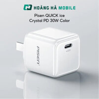 Củ sạc Pisen QUICK ice Crystal PD 30W Color Bảo Hành Chính Hãng