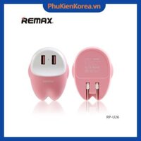 Củ sạc Remax RP-U26 2 cổng USB - Cute Color