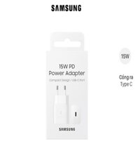 Củ Sạc Samsung Power Adapter 15W Type C PD EP-T1510 - Hàng Chính Hãng - Trắng