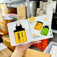 Củ sạc TZ-93 120W, Củ sạc sử dụng công nghệ GAN - sạc siêu nhanh, 2 cổng sạc: usb sạc nhanh 5.0 + TyC sạc siêu nhanh
