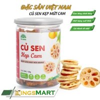 Củ sen kẹp mứt cam - Thương Hiêu TƯ BÔNG - Đặc Sản Đồng Tháp - Hũ 140gr - Kingsmart