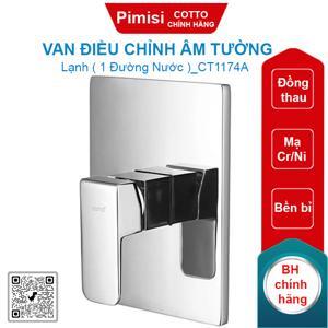 Củ sen tắm âm tường Cotto CT1174A