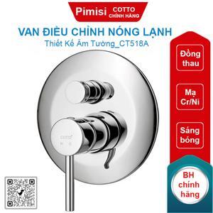 Củ sen tắm nóng lạnh âm tường Cotto CT518A
