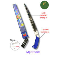 Cưa cầm tay con cá hộp xanh lưỡi dài 350mm, tay cầm bọc su êm ái (Kèm dũa và mở cưa)