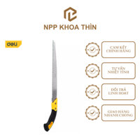 Cưa cắt tỉa cành cây cầm tay lưỡi thẳng Deli EDL580933, chất liệu thép không gỉ sắc bén dài 330mm
