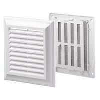 Cửa chớp thông gió nhựa vuông điều chỉnh bằng tay BLAUBERG - DECOR 180/180BRs* - Hàng nhập khẩu chính hãng