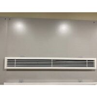 Cửa gió điều hòa âm trần dạng nan thẳng bầu dục kích thước 1000x150mm kèm lưới lọc bụi