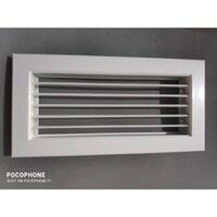 Cửa gió nan thẳng, miệng gió nan thẳng, nan bầu dục kt 30x15cm, chất liệu nhôm sơn tĩnh (Cửa gió điều hòa, miệng gió)