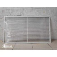 Cửa gió nan thẳng, miệng gió nan thẳng, nan bầu dục kt 1200x500, chất liệu nhôm sơn tĩnh (Cửa gió điều hòa, miệng gió)