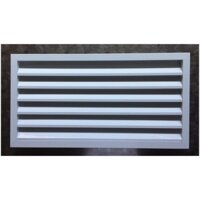 Cửa gió nan Z, chớp ô (lỗ) kt 40x25cm thoáng chống hắt mưa, chớp thông gió,  kèm lưới chống muỗi, côn trùng, chuột