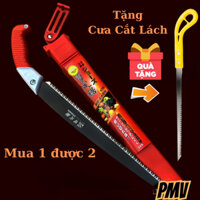 Cưa gỗ cầm tay Nhật Bản cao cấp, cưa cắt cành cây cảnh, lưỡi cưa gỗ 350mm sắc bén siêu bền