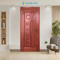 Cửa gỗ căm xe HDF veneer – 1k Xoan Đào