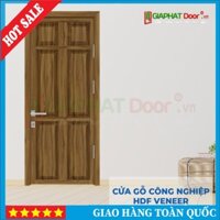 Cửa Gỗ Công Nghiệp HDF Veneer SGD 6A oc cho (1) Bộ (Bao Gồm: Khung, Cánh, Nẹp) - Đa Dạng - Giaphatdoor