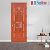 Cửa Gỗ HDF VENEER 19-XOAN DAO FMD- Cửa Gỗ Giá Rẻ Bền Đẹp, Cửa Phòng Ngủ, Cửa Phòng Khách Sách - FAMIDOOR