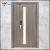 Cửa Gỗ MDF Cao Cấp Melamine 2P1G11 (Gồm: Khung, Cánh, Nẹp) Độ Bền Cứng Cáp, Tuổi Thọ Dài, Chống Cong Vênh - Thinhvuongdo