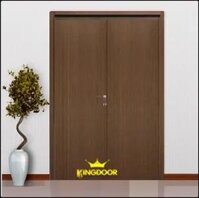 Cửa gỗ MDF phủ veneer cửa đi hai cánh