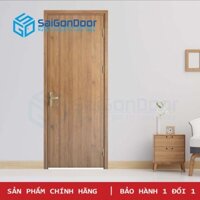 Cửa Gỗ Nhà Tắm Sgd Cua go MDF Melamine P1-1Bao Gồm: Khung, Cánh, Nẹp-  SAIGONDOOR