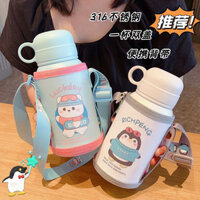 Cửa Hàng Bình Giữ Nhiệt Trẻ Em Mẫu Giáo Cốc Nước Nắp Cao Cốc Giữ Nhiệt Di Động Giá Trị Cao Ống Hút Cốc Nước Trẻ Em Bình Giữ Nhiệt 0324