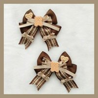 Cửa Hàng Cá Handmade lolita Bông Tuyết Gấu Bánh Quy Gấu Nơ Kẹp Tóc jk Kẹp Bên #FJ0223#