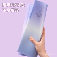 Cửa hàng chính thức mới sản phẩm Nhật Bản Kokuyo Pastel Cookie Clear Sky Binder trang chèn trong suốt A4 giấy kiểm tra túi đựng hồ sơ dung lượng lớn trong suốt túi tổ chức biên lai poster