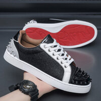 [Cửa hàng giày Sunshine] Giày thể thao đinh tán thông thường dành cho nam đế đỏ Thời trang độc đáo Hot Diamond Spirit Guy Giày nam hợp thời trang