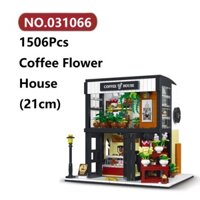 ✨Cửa Hàng Hoa Cà Phê Đồ Chơi Lắp Ráp Mô Hình 1506Chi Tiết MORK Xây Nhà Lắp Ghép Xếp Hình