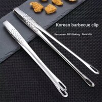 Cửa hàng Khuyến nghị Lưỡi nướng Hàn Quốc Thép không gỉ 304 Lưỡi nướng Lưỡi nhà bếp Kẹp thực phẩm mở rộng Cửa hàng thịt nướng Kẹp bít tết chuyên dụng Xiaohongshu Khuyến nghị
