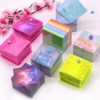 Cửa Hàng Kích Thước Nhỏ Vuông In Túi Trẻ Em Handmade Origami Bầu Trời Đầy Sao Xếp Hình Giấy Màu Tông Handmade Origami 0218