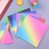 Cửa Hàng Nhiều Màu Sắc Gradient Vuông Origami Tự Làm Giấy Màu Handmade Học Sinh Cắt Giấy Trẻ Em Chất Liệu Cắt Giấy Bầu Trời Đầy Sao Giấy Handmade Origami 0218