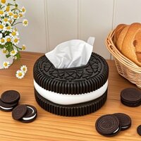 Cửa Hàng Sáng Tạo Oreo Hộp Khăn Giấy Hộ Gia Đình Cao Cấp Niche Thiết Kế Phòng Khách Trang Trí Phòng Ngủ Hộp Giấy Ô Tô 3.11.27