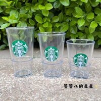 🌊🌊Cửa hàng Starbucks Cốc nước đá lạnh chuyên dụng Vòng cửa hàng Cup Nữ thần cổ điển Tối giản Hàng ngày trong suốt Cốc để bàn