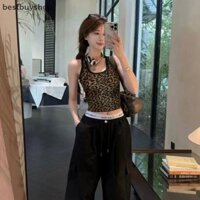 Cửa Hàng Tốt Nhất Mùa Hè Thời Trang Mới Phong Cách Mỹ Da Báo Nữ Sensible Niche Áo Không Tay Mặc Ngoài Mới