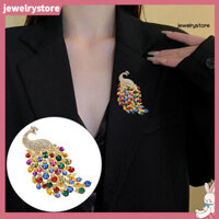 [Cửa hàng trang sức.]Con Công Thổ Cẩm Sáng Bóng Kim Cương Giả Chim Pershing Shap Colorfl Chống Rỉ Sét Tinh Tế Colorfast Scraf Quần Áo Pin