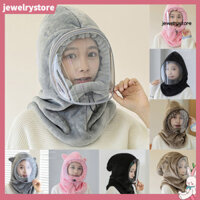 [Cửa hàng trang sức.]Mũ Nữ Bắt Mắt Có Thể Tháo Rời Ống Kính Lông Cừu Chắc Chắn Mũ Trùm Đầu Nữ Cho Mùa Đông