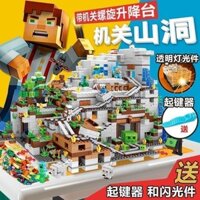 Cửa Hàng Tương Thích Lego Minecraft Khối Xây Dựng Organ Hang Động Làng Bé Trai Đồ Chơi Lắp Ráp Giáo Dục 6-14 Tuổi Quà Tặng 2.2525
