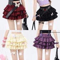 Cửa hàng Váy phồng ba chiều nơ nhỏ ngọt ngào và cay, váy nửa, chống lộ, váy ngắn eo cao Cake shengji.vn 2.16