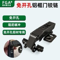 Cửa khung nhôm không có lỗ, bản lề nhôm không có lỗ, bản lề cửa giảm chấn thủy lực, bản lề cửa 20, bản lề kính nhôm cực hẹp