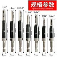 Cửa Sổ Bản Lề Bản Lề Máy Khoan Lỗ Dụng Cụ Mở Chế Biến Gỗ Đen Bit Set Lục Giác Shank Tay Điện Khoan Lỗ Mở Định Vị