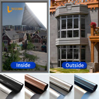 Cửa Sổ Riêng Tư Phim Chống Nhìn Vinyl Kính Màn Hình Lá Chống Nhiệt Tint Gương Dán Cuộn Không Dính UV Bảo Vệ Nhà Dụng Cụ
