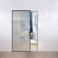 Cửa trượt nhôm slim 1 cánh ray vô hình