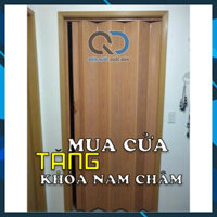 Cửa Xếp Nhựa Nhà Tắm, Nhà vệ Sinh, Vách Ngăn 0.8mx1.8m giá rẻ - Siêu bền, Dày, Vân Đẹp