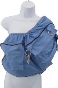 Cub Co-Z Convertible Carrier (Diaper Bag converts into Baby Sling Carrier) (Medium, Sky - Kona Cotton)