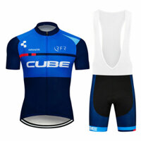 Cube Nam Đi Xe Đạp Jersey Có Túi Phía Sau, Nhanh Khô Độ Ẩm Xẻng Thoáng Khí Co Giãn Tay Ngắn MTB Xe Đạp Đường Bộ Quần Áo Đi Xe Đạp Cho Đi Xe Đạp Và Đua Xe Thể Thao