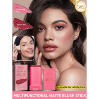 Cubic Blush Stick Nhẹ Matte Blush Chống Thấm Nước Đa Năng Blush Stick